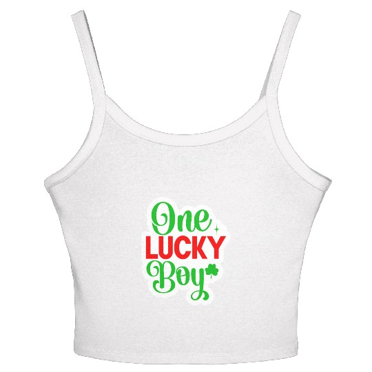 One Lucky Boy Women's Spaghetti Strap Tank Top