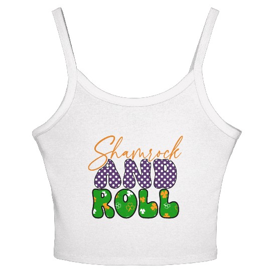 ShamrockPatricks Day Sublimation Women's Spaghetti Strap Tank Top