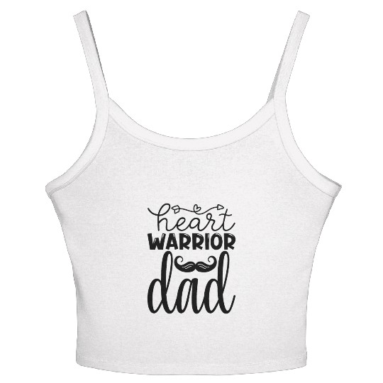 Heart Warrior Dad Women's Spaghetti Strap Tank Top