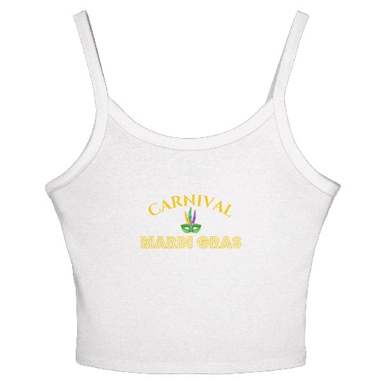 Mardi Gras Carnival Fiesta Party Louisiana New Orl Women's Spaghetti Strap Tank Top