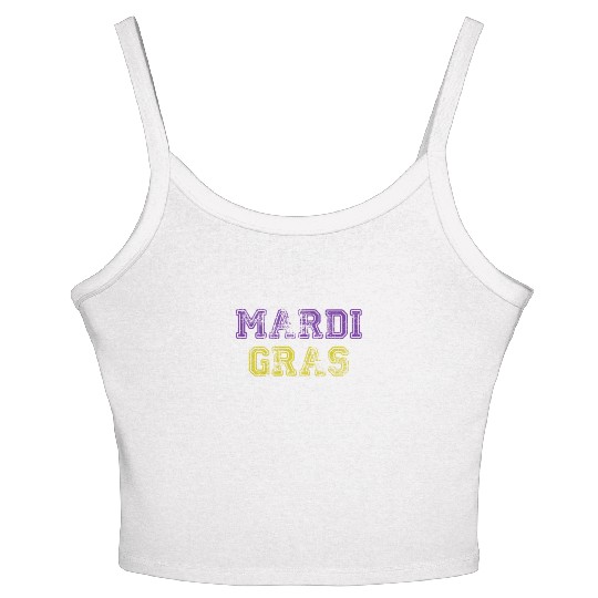 Mardi Gras Carnival Fiesta Party Louisiana New Orl Women's Spaghetti Strap Tank Top