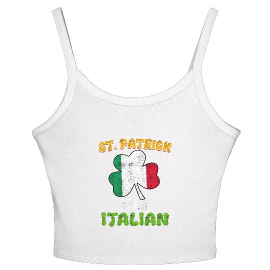 St. Patrick was Italian St. Patrick's Day Women's Spaghetti Strap Tank Top