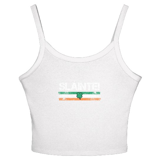 Slainte Ireland toast Women's Spaghetti Strap Tank Top