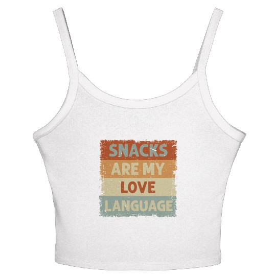 Snacks Are My Love Language Women's Spaghetti Strap Tank Top
