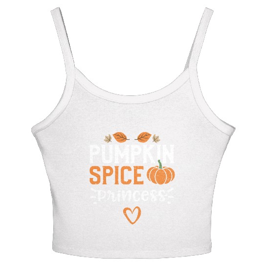 Pumpkin Spice Princess - Pumpkin Women's Spaghetti Strap Tank Top