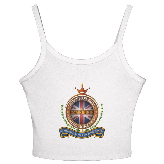 City of Cambridge, Legends Are Born in Cambridge Women's Spaghetti Strap Tank Top