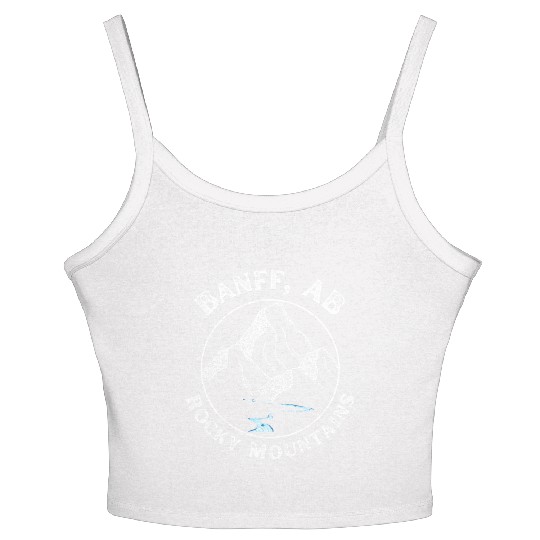 Banff Alberta Rocky Mountains Women's Spaghetti Strap Tank Top