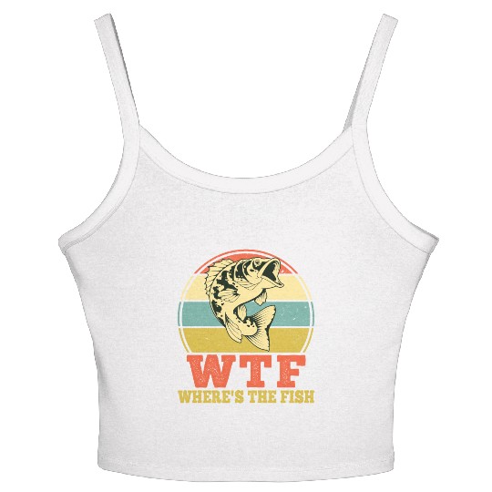 WTF Wheres The Fish Women's Spaghetti Strap Tank Top