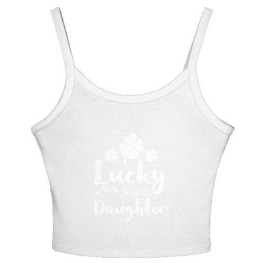 Lucky Daughter St. Patrick's Day Ireland Daughter Women's Spaghetti Strap Tank Top