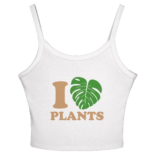 I love plants Women's Spaghetti Strap Tank Top