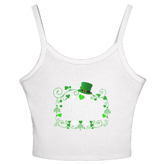 Shenanigans Coordinator St PDay Gnomes Green Proud Women's Spaghetti Strap Tank Top