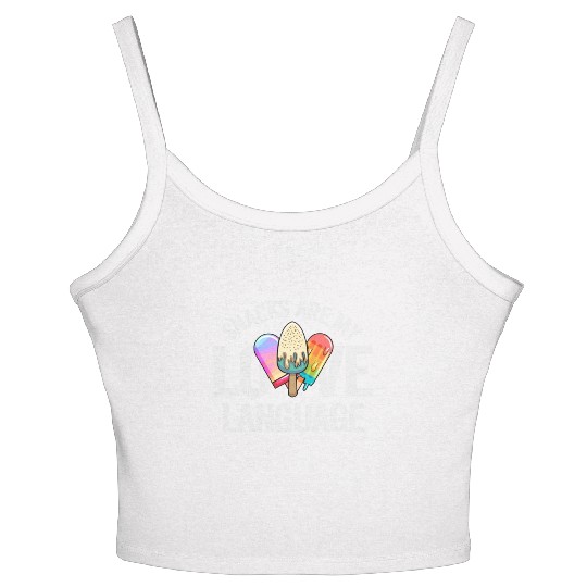 Snacks Are My Love Language Women's Spaghetti Strap Tank Top