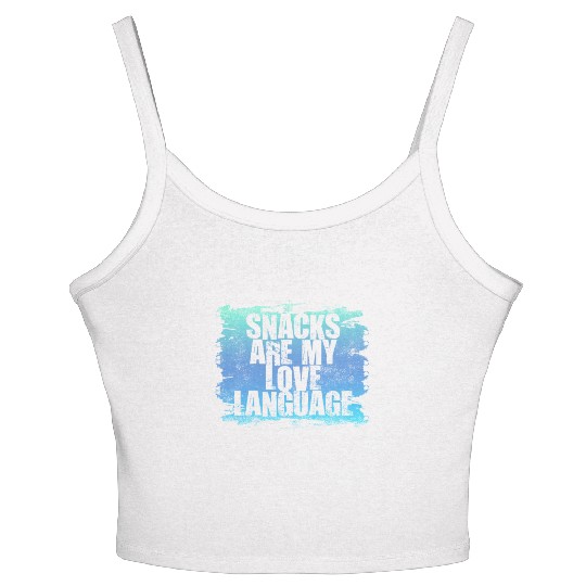 Snacks Are My Love Language Women's Spaghetti Strap Tank Top