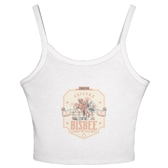 bisbee Arizonna wild west town Women's Spaghetti Strap Tank Top