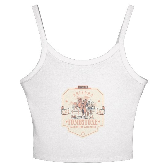tombstone Arizonna wild west town Women's Spaghetti Strap Tank Top