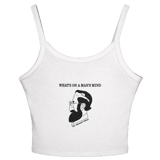 What's On A Man's Mind Dr. Sigmund Freud Women's Spaghetti Strap Tank Top