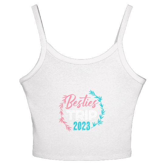 Besties Trip 2023 Summer Vacation Spring Break Women's Spaghetti Strap Tank Top