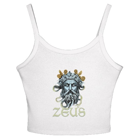 Greek God Zeus Greece Ancient Mythology Women's Spaghetti Strap Tank Top
