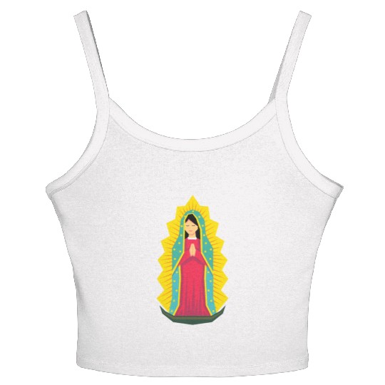 Lady Guadalupe Women's Spaghetti Strap Tank Top | Guadalupe Women's Spaghetti Strap Tank Top |VirginMary