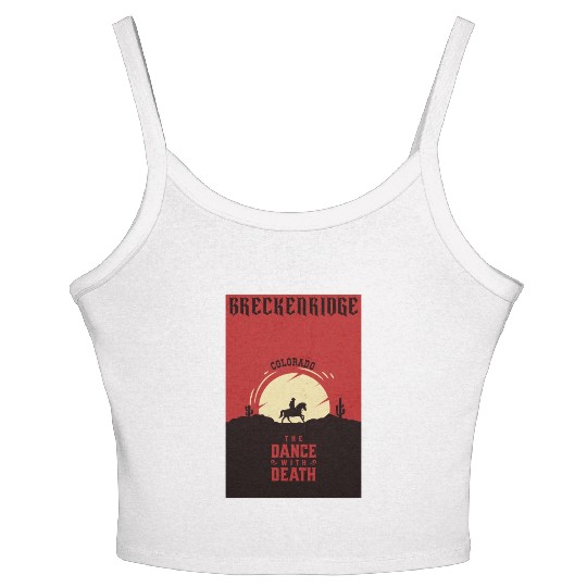 Breckenridge Colorado wild west town Women's Spaghetti Strap Tank Top