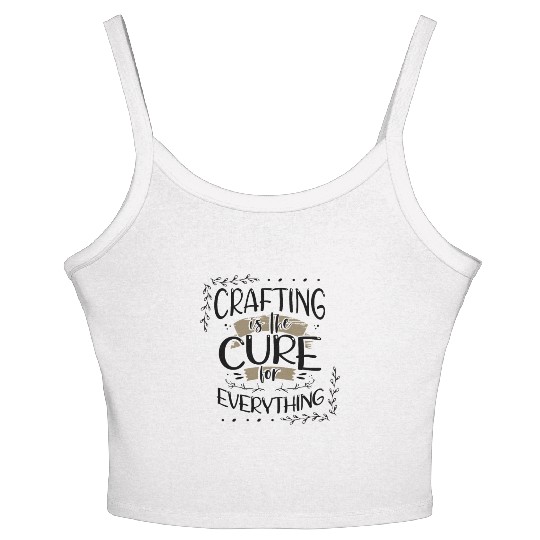 Crafter Gift Cats are the Cure for Everything Women's Spaghetti Strap Tank Top