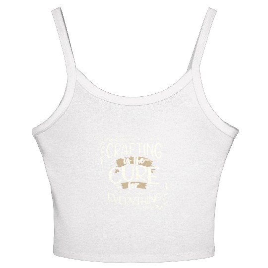 Crafter Gift Cats are the Cure for Everything Women's Spaghetti Strap Tank Top