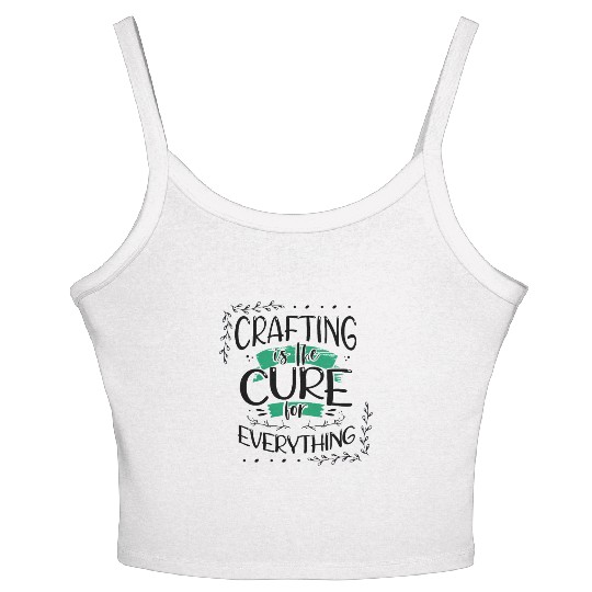 Crafter Gift Cats are the Cure for Everything Women's Spaghetti Strap Tank Top