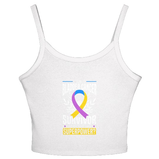 Bladder Cancer Survivor Bladder Cancer Awareness Women's Spaghetti Strap Tank Top