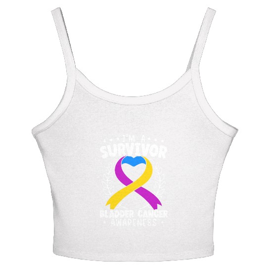 Bladder Cancer Survivor Bladder Cancer Awareness Women's Spaghetti Strap Tank Top