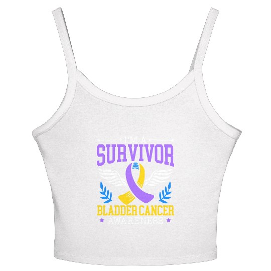 Bladder Cancer Survivor Bladder Cancer Awareness Women's Spaghetti Strap Tank Top