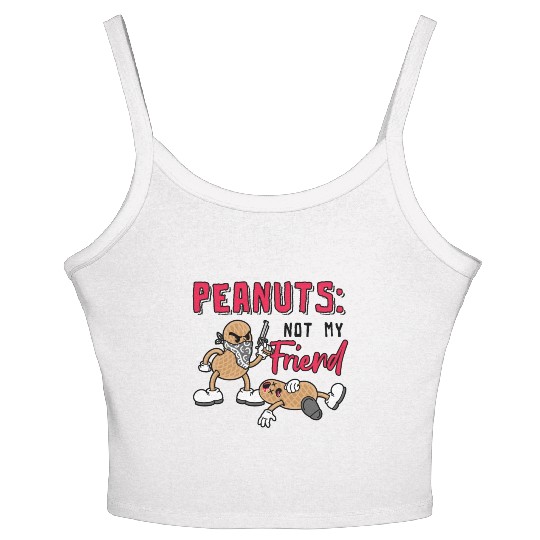 Peanuts Not My Friend Peanut Allergic Women's Spaghetti Strap Tank Top