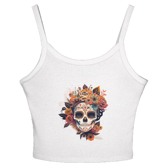 Frida Mexican frida kahlo woman painter art Women's Spaghetti Strap Tank Top