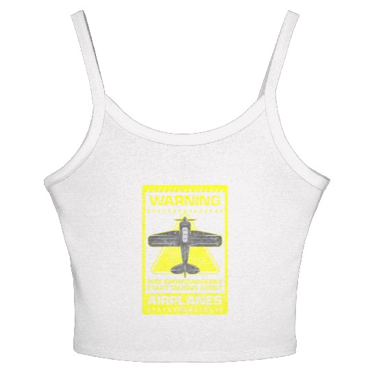 Pilot Glider Flight Model Aircraft Women's Spaghetti Strap Tank Top