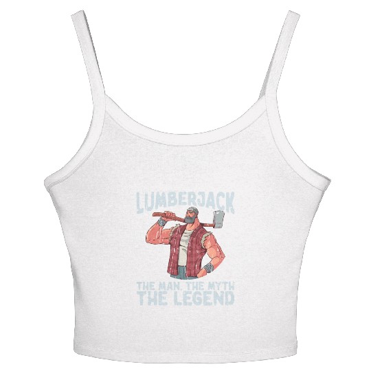 Lumberjack - the man, the myth, the legend - Women's Spaghetti Strap Tank Top