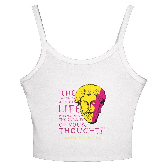 Marcus Aurelius Stoic Philosophy Quote Women's Spaghetti Strap Tank Top