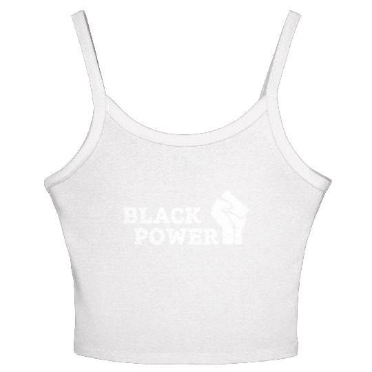 Black Power Women's Spaghetti Strap Tank Top