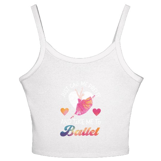 Ballet Dancer Dance Girl Ballerina Women's Spaghetti Strap Tank Top