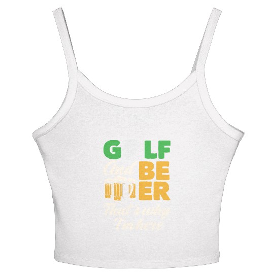 Golf Beer Women's Spaghetti Strap Tank Top