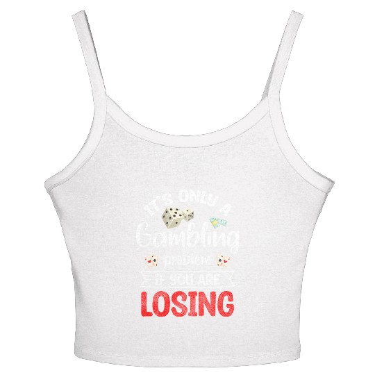 Cards Blackjack Spades Women's Spaghetti Strap Tank Top