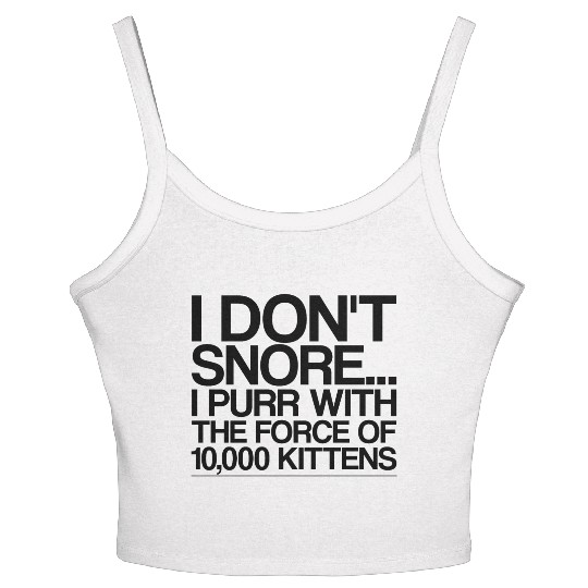 I Purr With The Force Of 10,000 Kittens 4 Women's Spaghetti Strap Tank Top