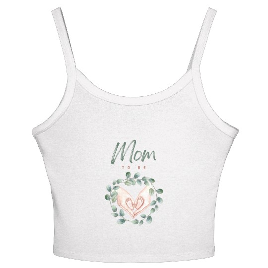Mom To Be Women's Spaghetti Strap Tank Top