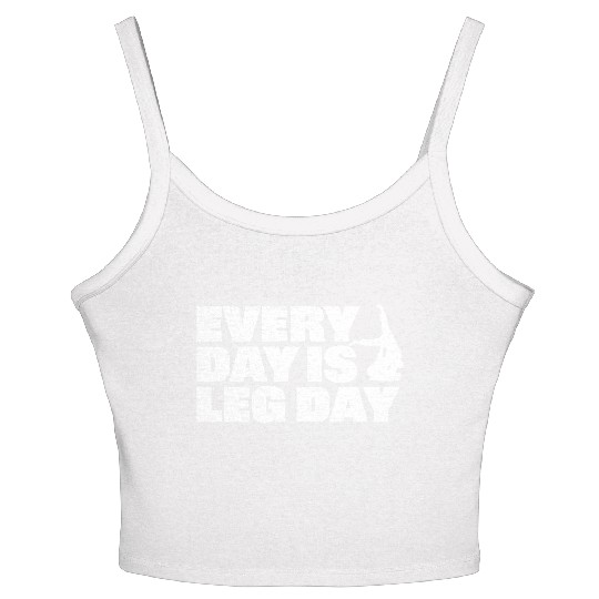 Every Day is Leg Day BJJ Apparel Women's Spaghetti Strap Tank Top