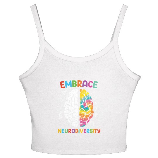 Autism Embrace Neurodiversity Autistics Women's Spaghetti Strap Tank Top