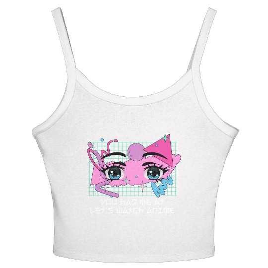 Had Me at Lets Watch Anime Couples Japanese Lovers Women's Spaghetti Strap Tank Top