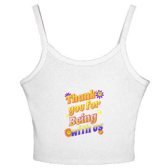 Thank you removebg preview 1 Women's Spaghetti Strap Tank Top