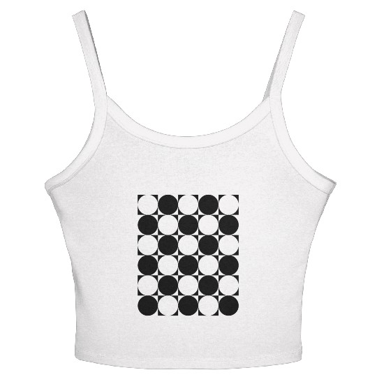 opart polka dots Women's Spaghetti Strap Tank Top