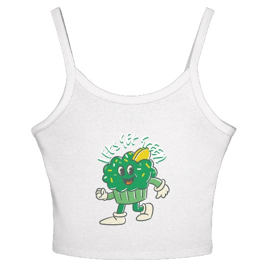 Eco-Friendly and Stylish: Let's Get Green Women's Spaghetti Strap Tank Top