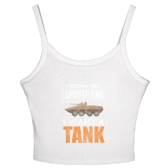 Leopard Combat Combat Vehicle Armed Forces Women's Spaghetti Strap Tank Top
