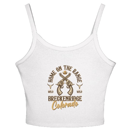 Breckenridge Colorado wild west town Women's Spaghetti Strap Tank Top