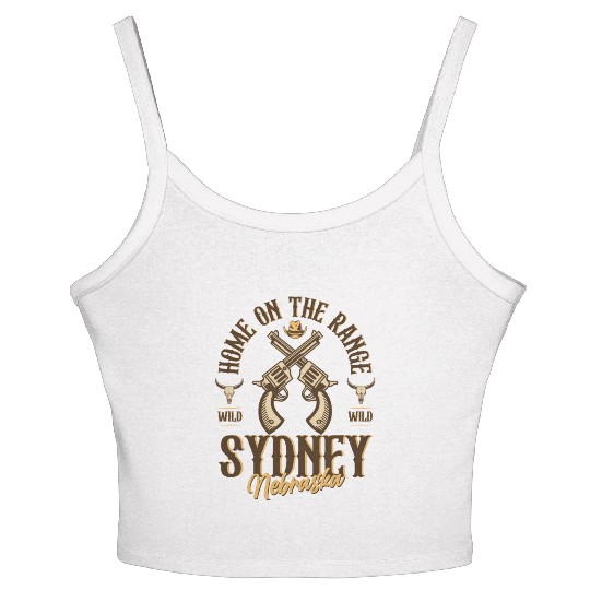 Sidney Nebraska wild west town Women's Spaghetti Strap Tank Top